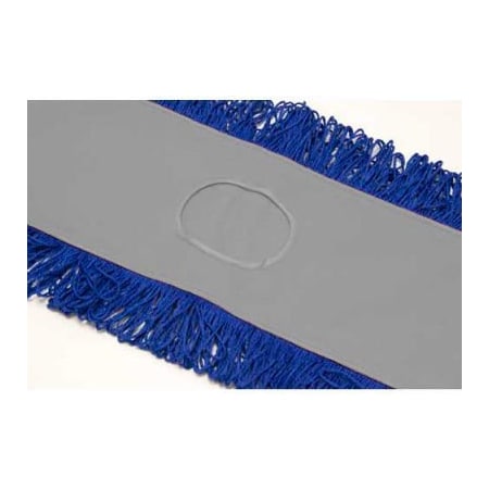 Hospeco Microworks 72in Microfiber Canvas Back Dust Mop, Gray - 2506-MFDM-72GY